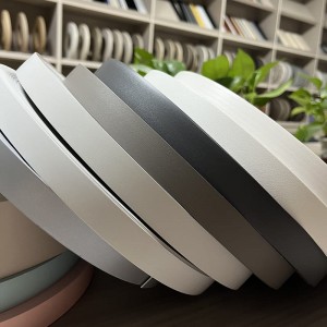 PVC drewniane meble z ziarna krawędzi szary szary